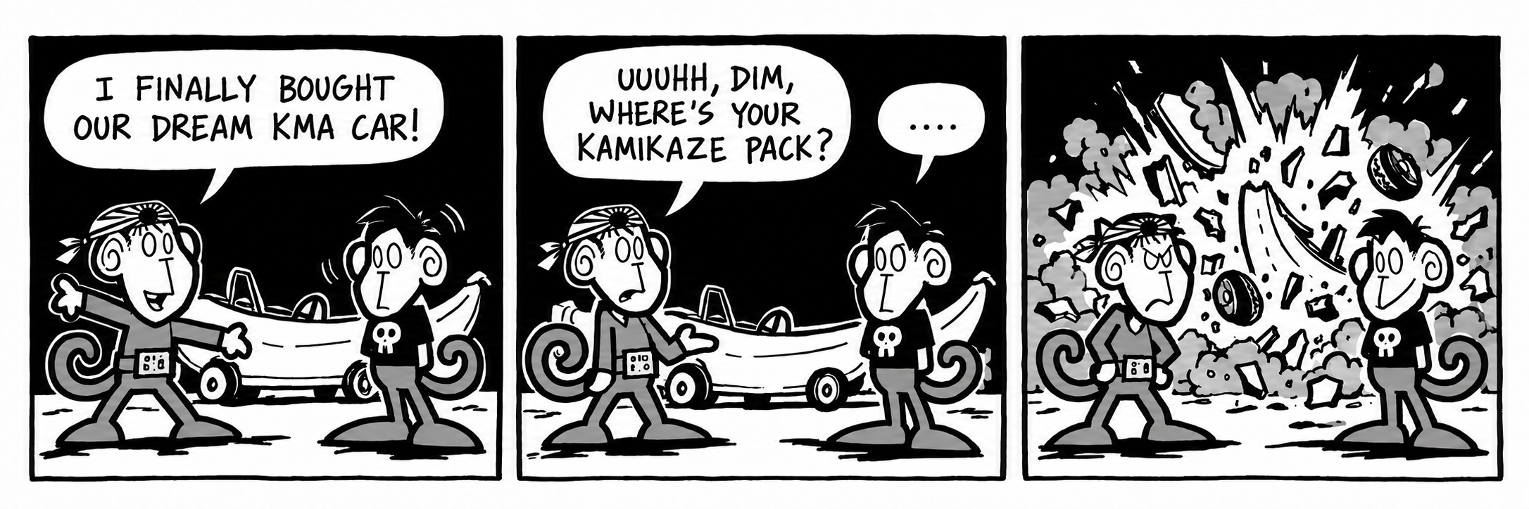 Kamikaze Monkeys of America comic strip: Good while it lasts